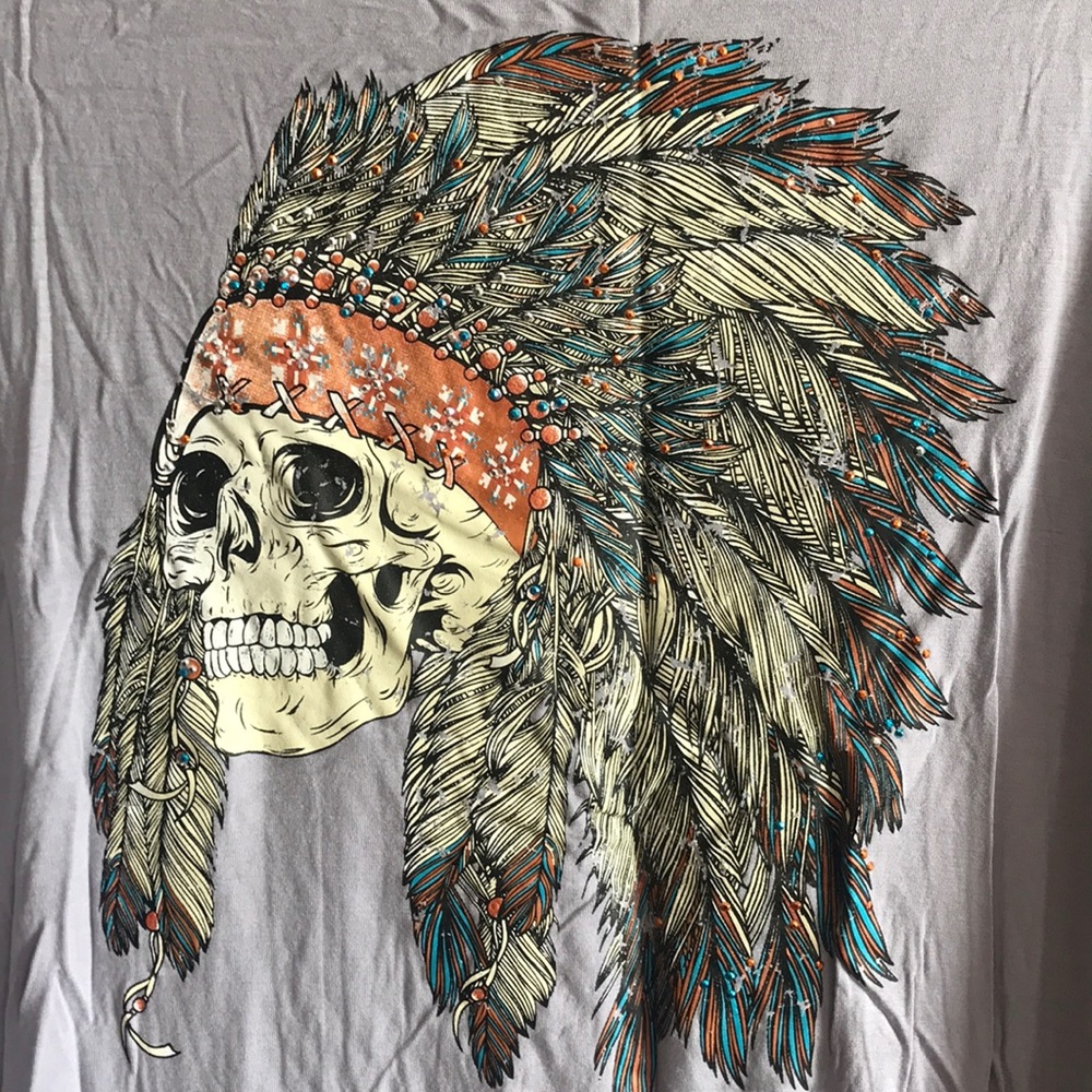 Wrangler Long Sleeve Blouse with Skull